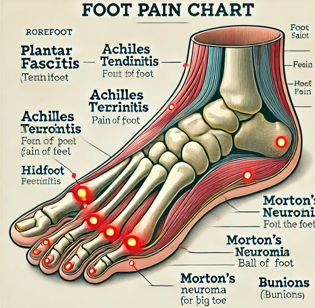 Foot Pain Chart